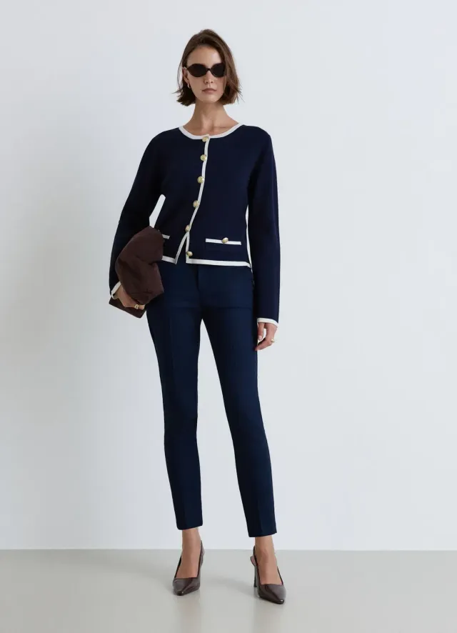 Calliope pantalon femme tailleur droit uni