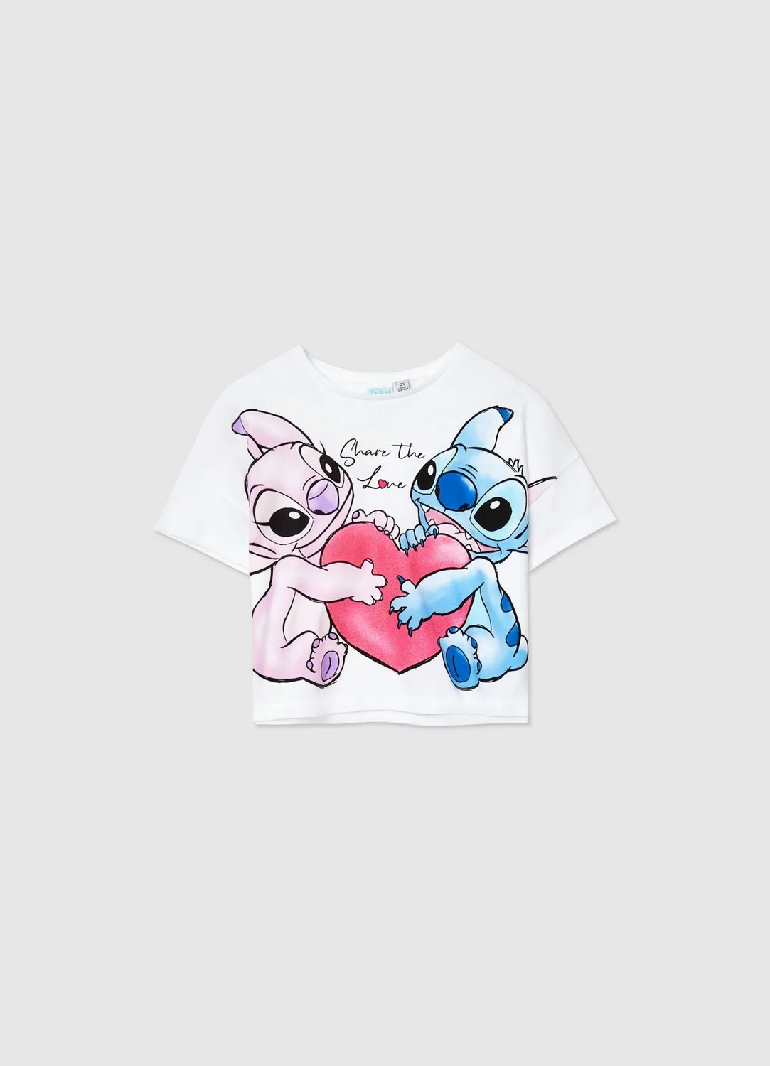 Calliope t-shirt Stitch Angel fille coton manches courtes