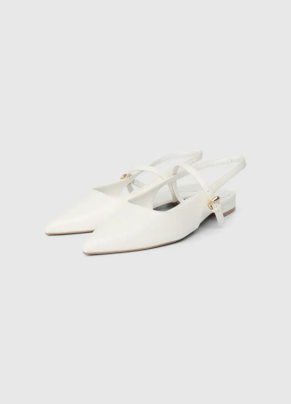 Calliope slingback pointue plate femme talon 2cm