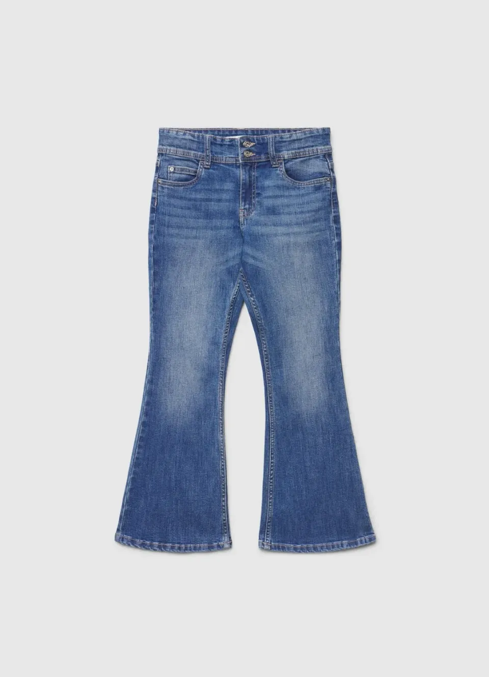 Calliope jean evase fille uni 8-9 ans taille mi-haute