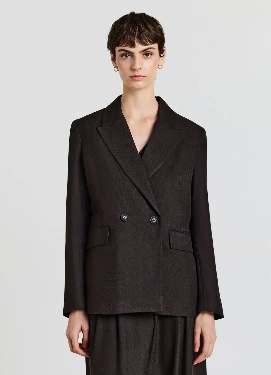 Calliope veste femme double-boutonnage chevrons