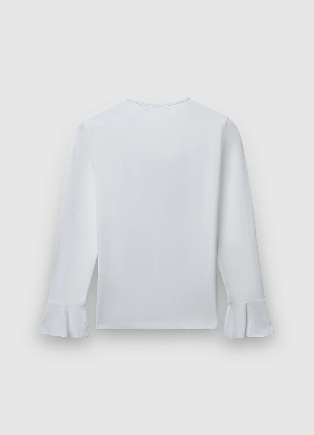 Calliope Fiocco Paillettes T-shirt fille manches longues nœud