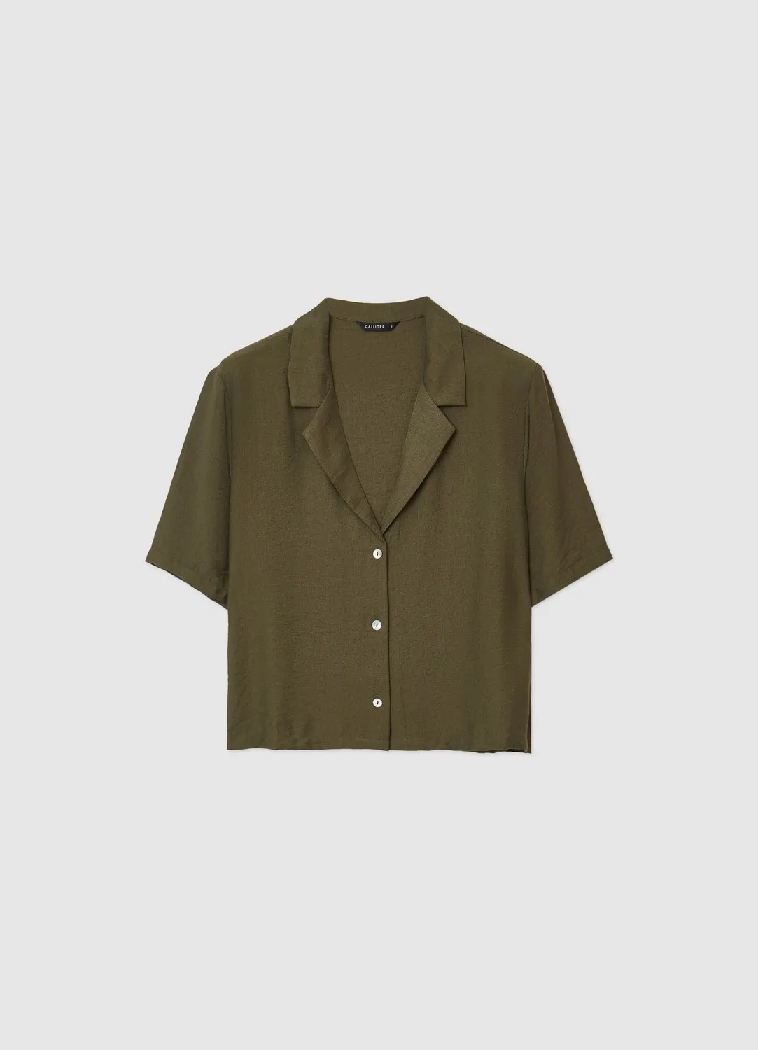 Calliope Revers chemise femme manches courtes regular