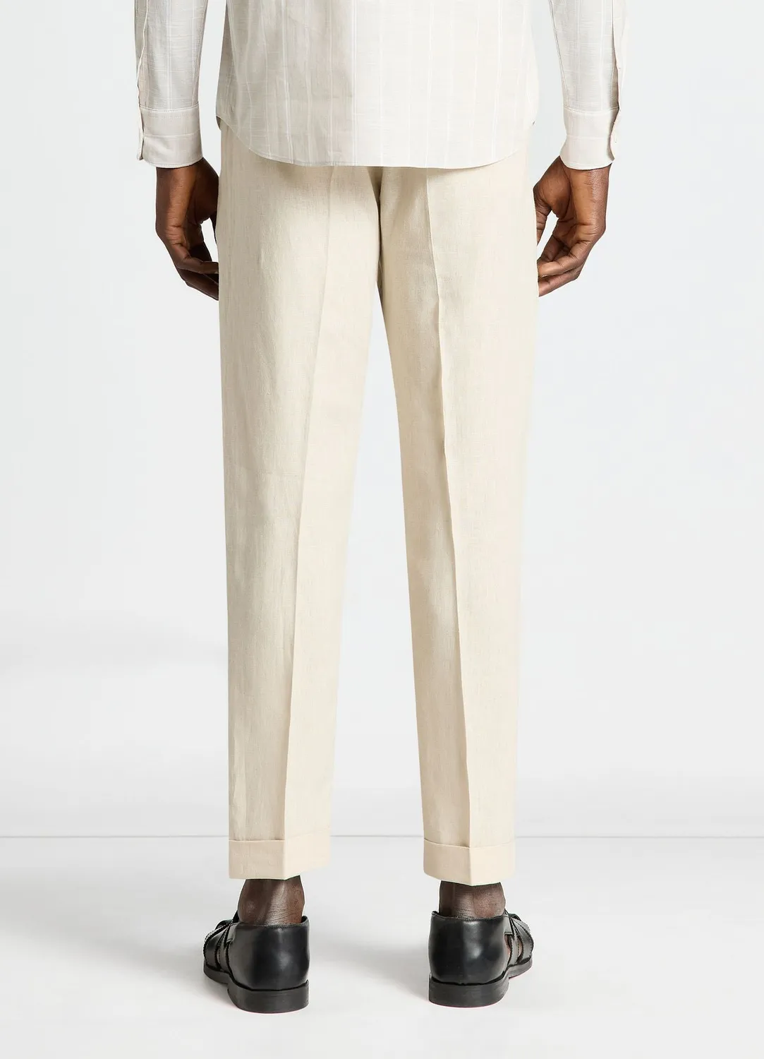 Calliope pantalon lin homme cordon large