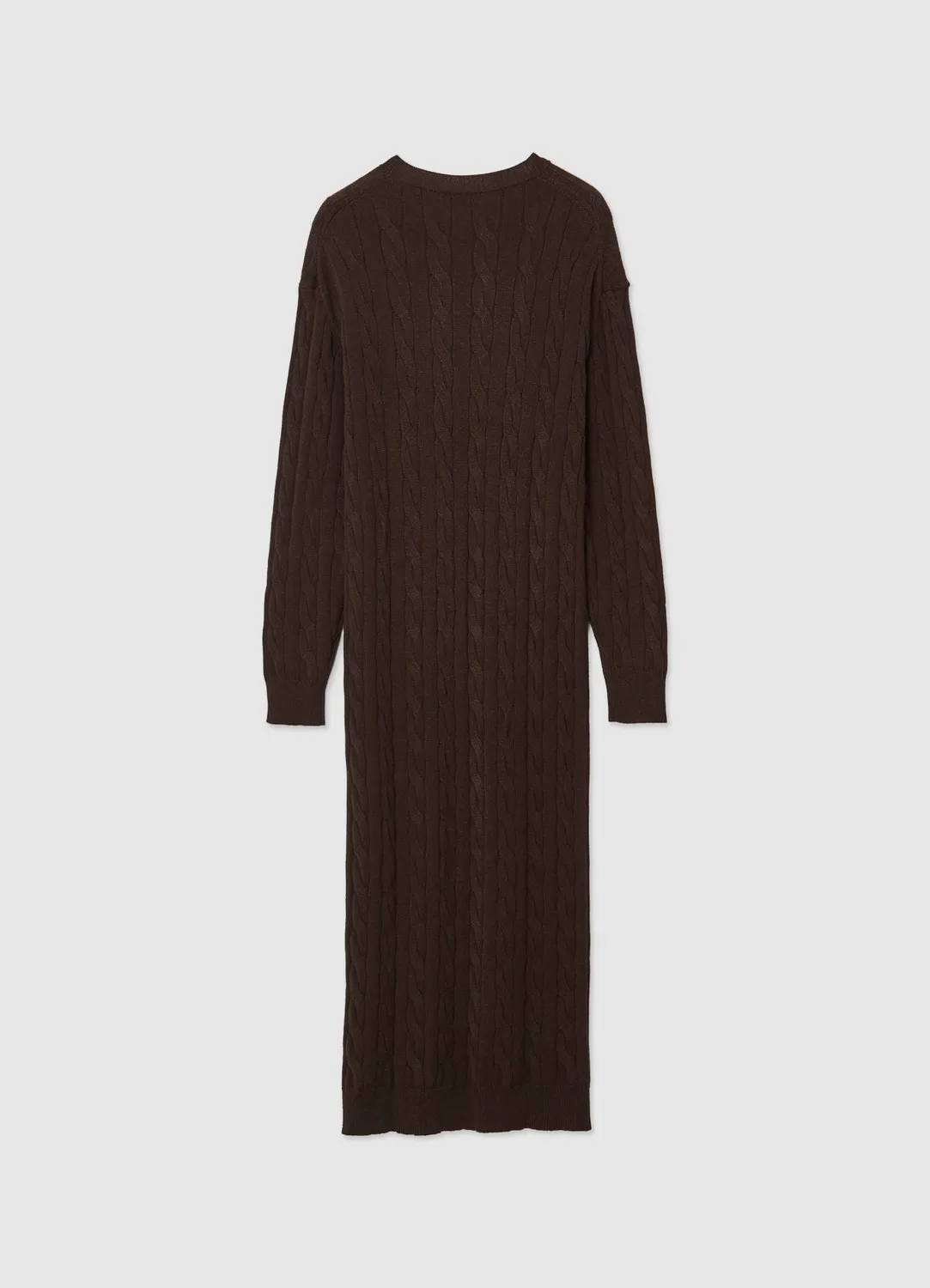 Calliope robe longue torsades col rond femme
