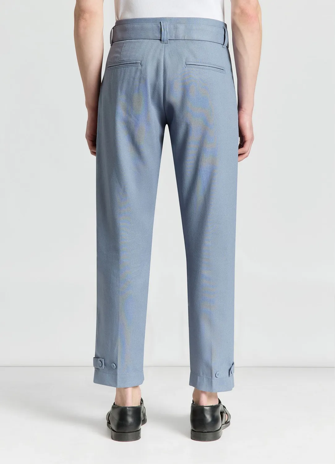 Calliope pantalon lin homme ceinture tissée uni