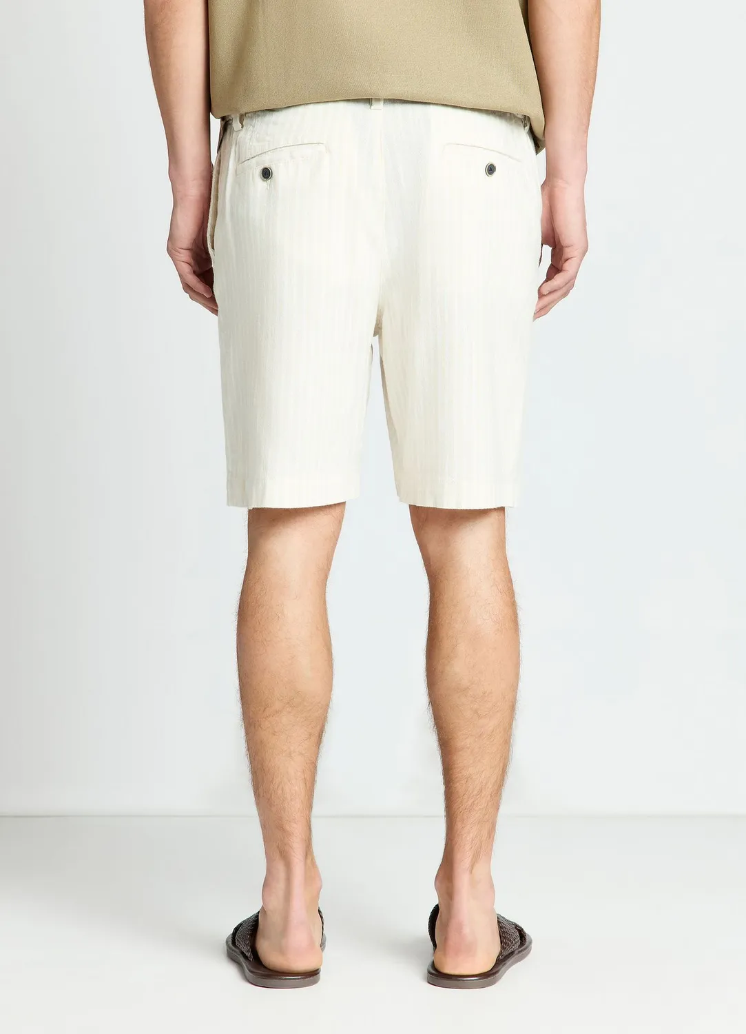 Calliope bermuda rayé homme cordon