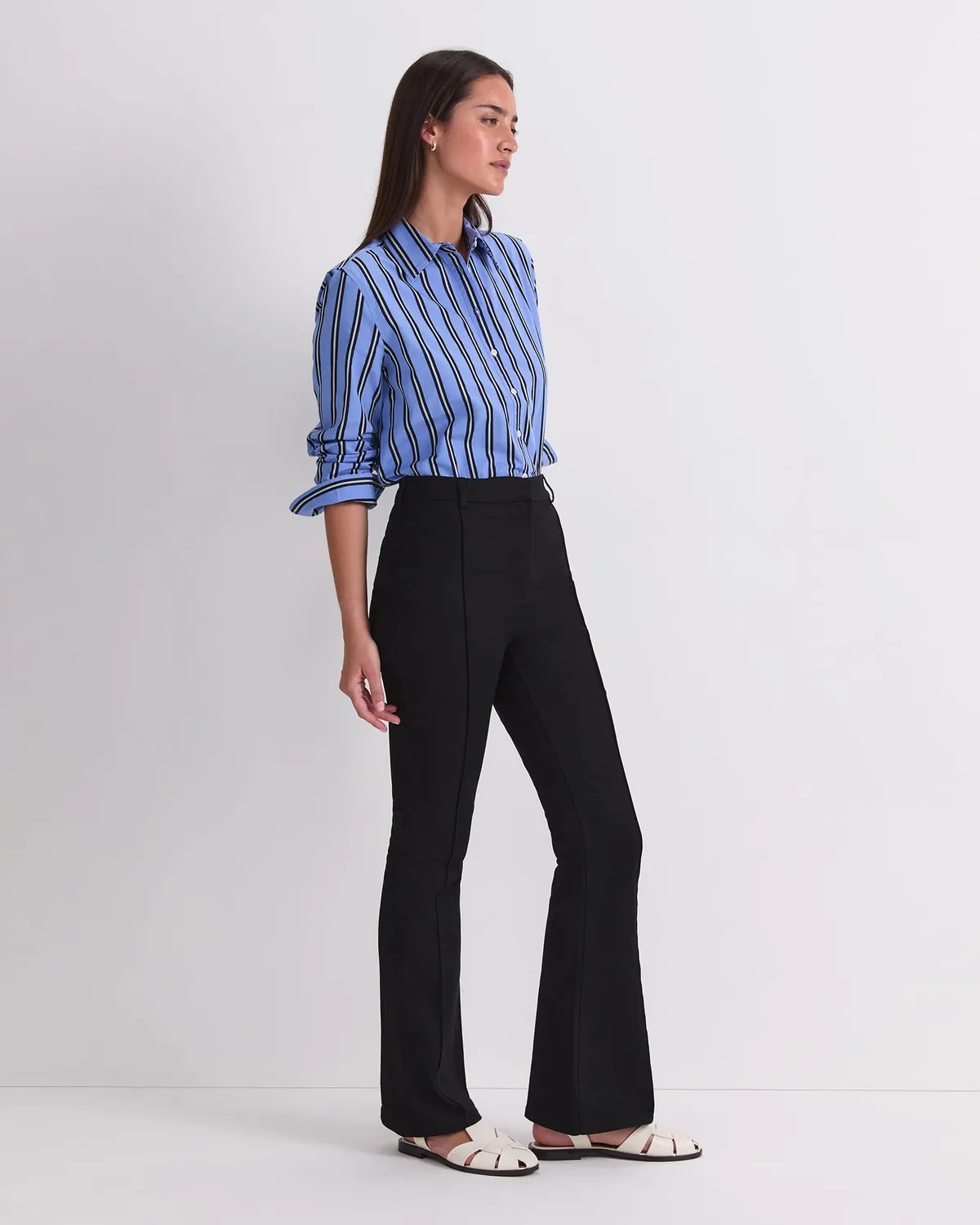 Sportscraft Nyra Pintuck jean flare long femme