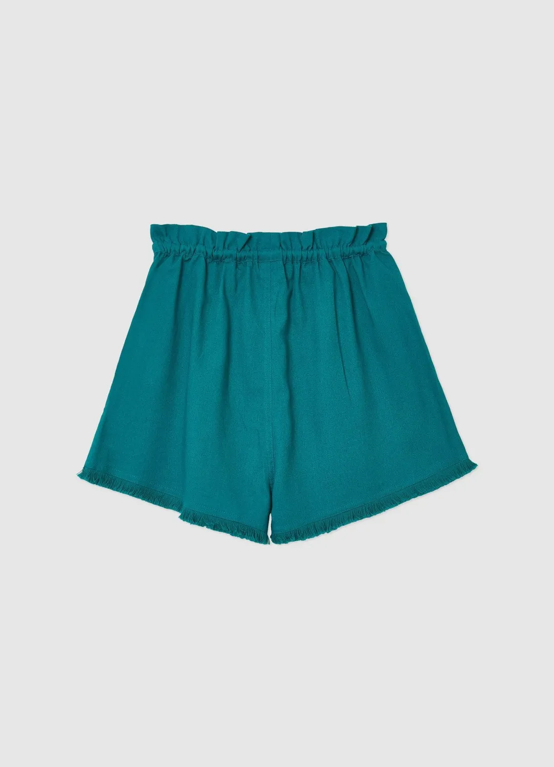 Calliope short femme lin franges uni