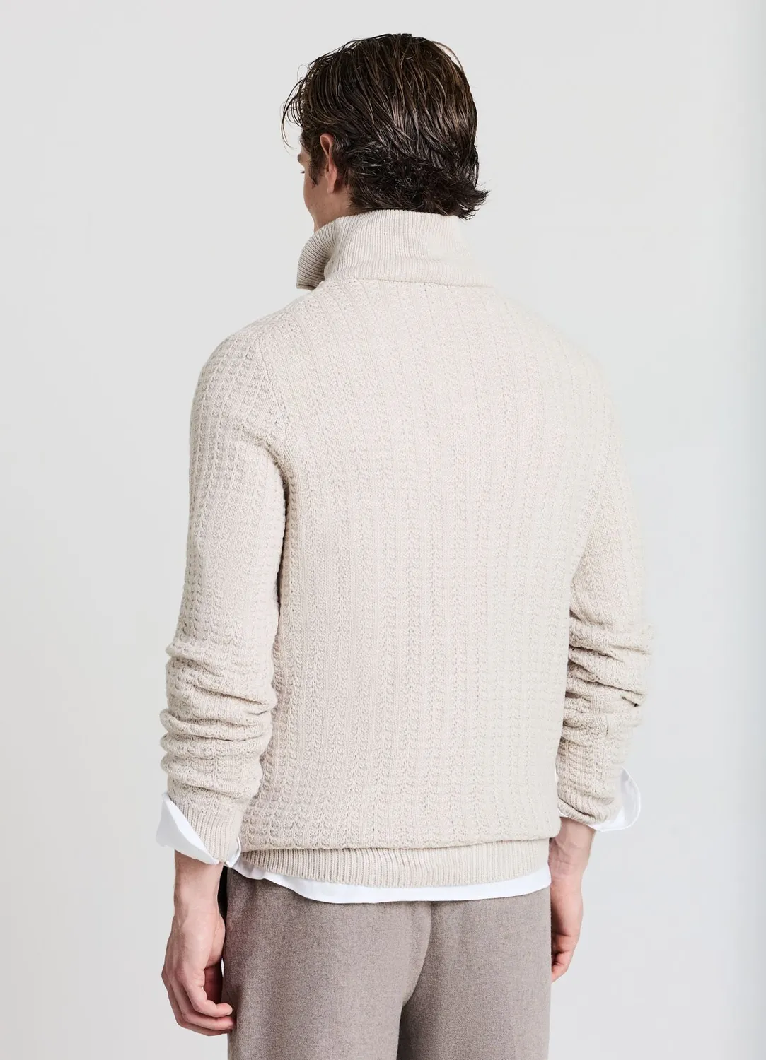 Calliope half zip pull homme côtelé