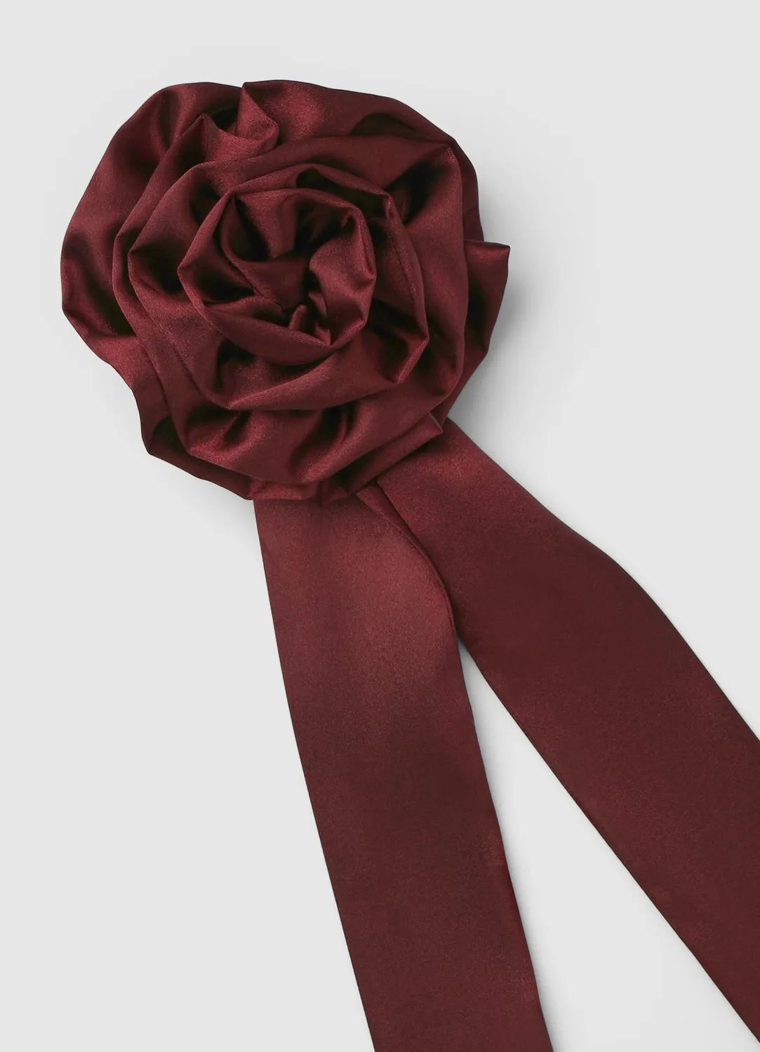 Calliope foulard femme uni fleur rubans