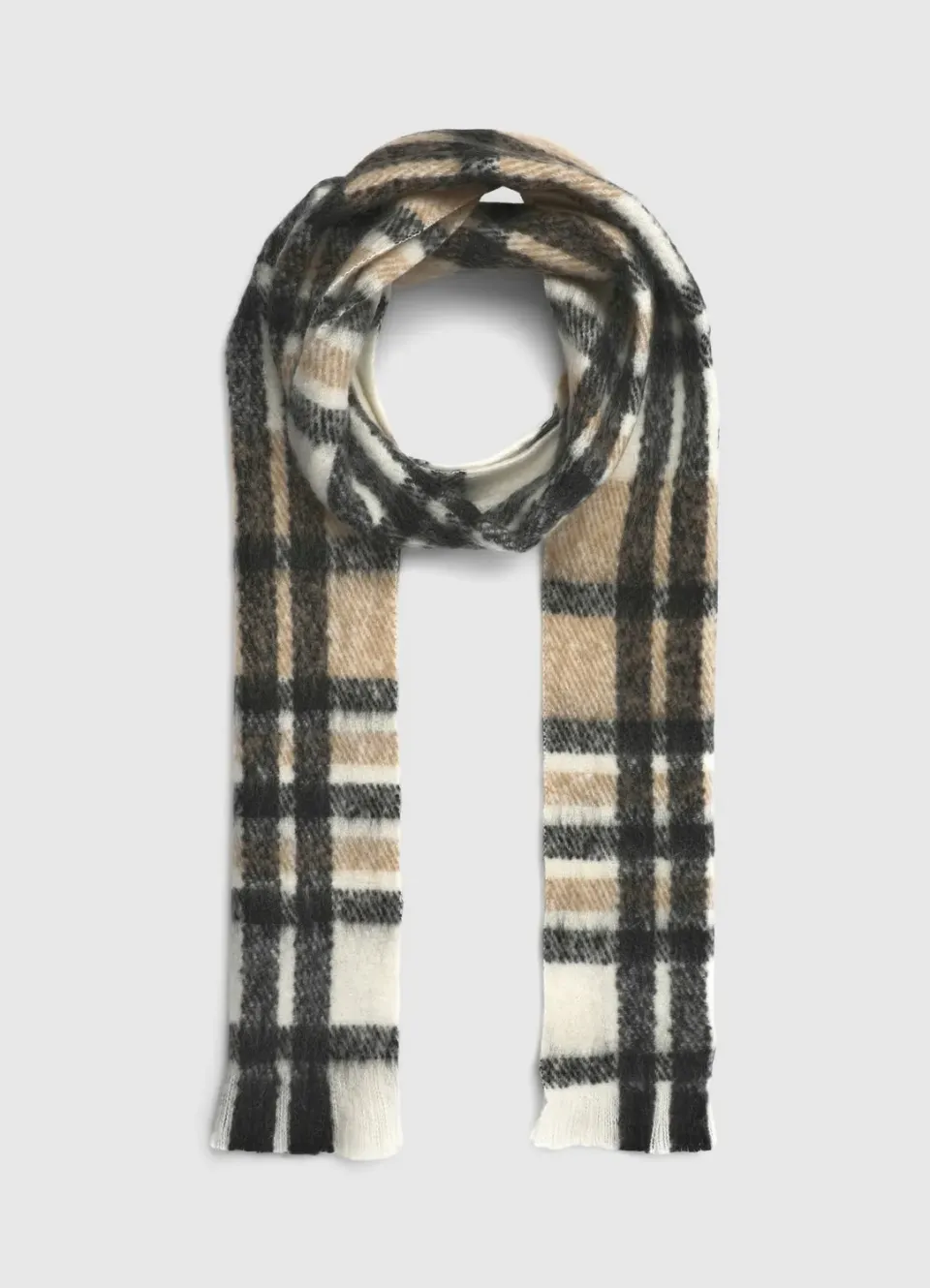 Calliope écharpe tartan femme 220x23 cm chaude