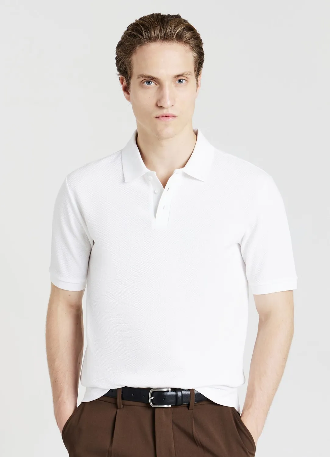 Calliope polo 3 boutons coton homme
