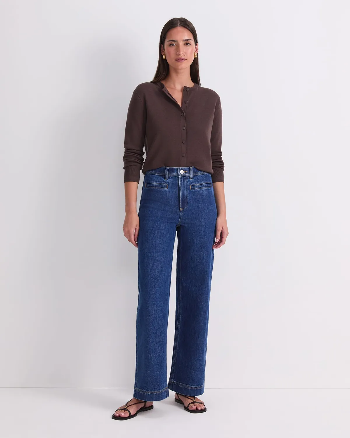 Sportscraft Tessa 120796 jean large femme indigo