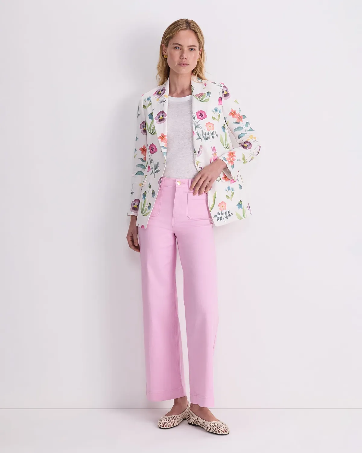 Sportscraft Floral Majesty Liberty Blazer veste lin femme