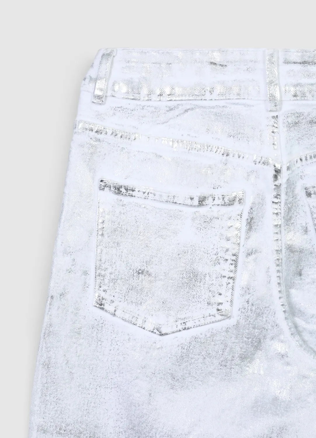 Calliope Culotte Jean femme large effet enduit 5 poches