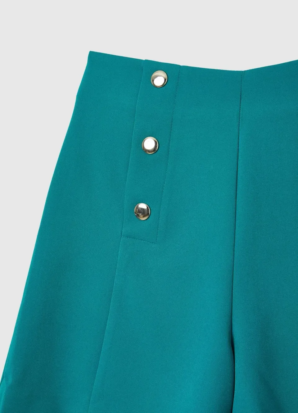 Calliope Oro short femme boutons dorés uni
