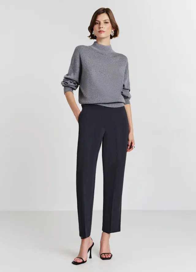 Calliope col roulé pull femme manches longues uni