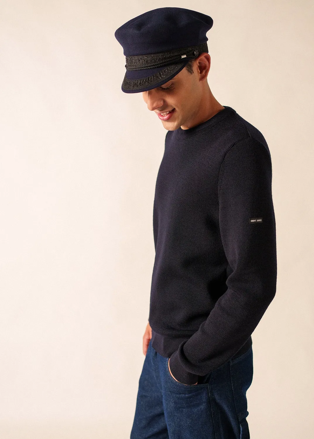 Saint James casquette marin drap laine navy 53-61