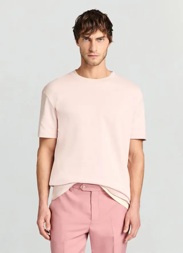 Calliope t-shirt col rond uni homme coupe regular