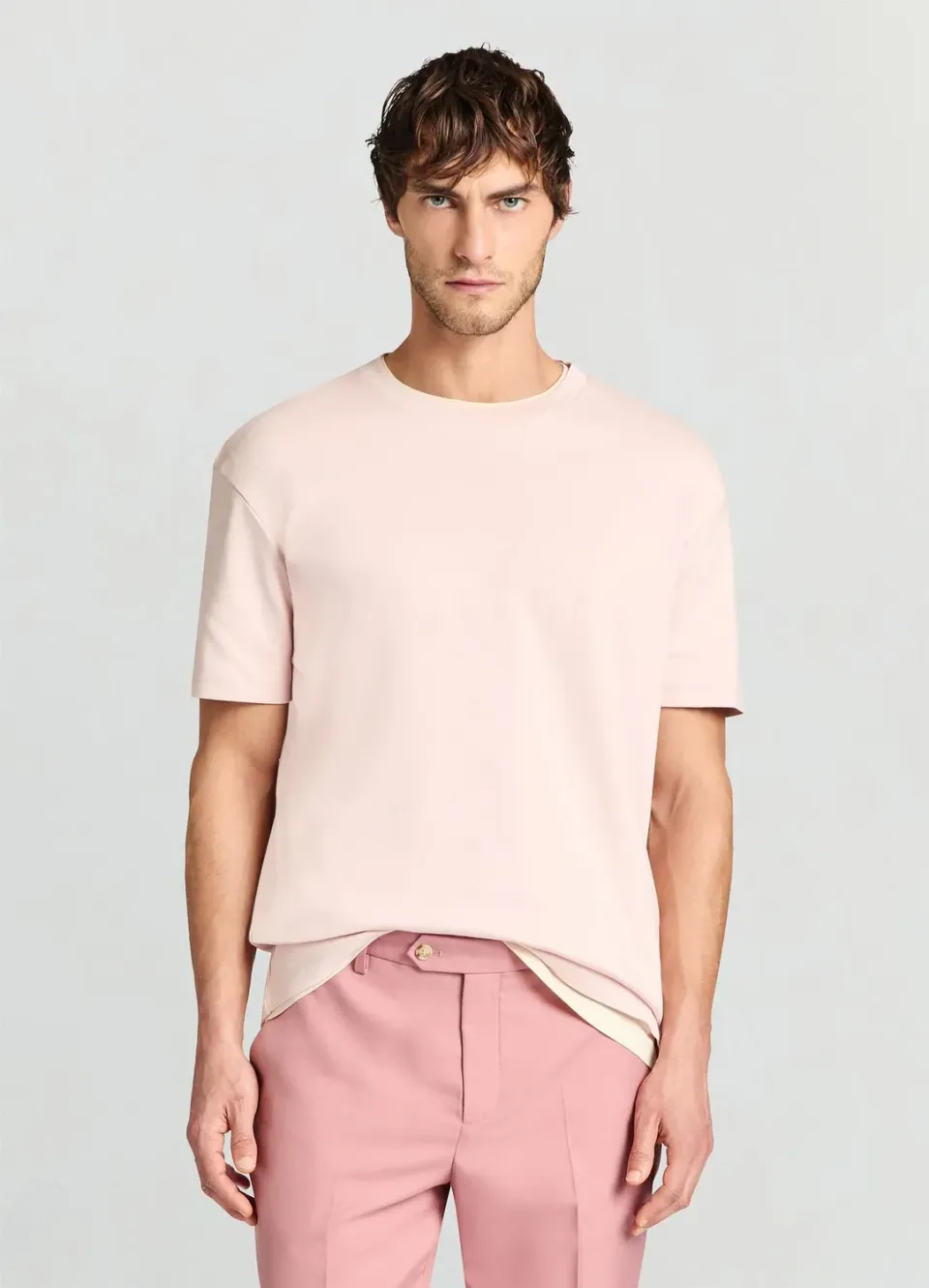 Calliope t-shirt col rond uni homme coupe regular