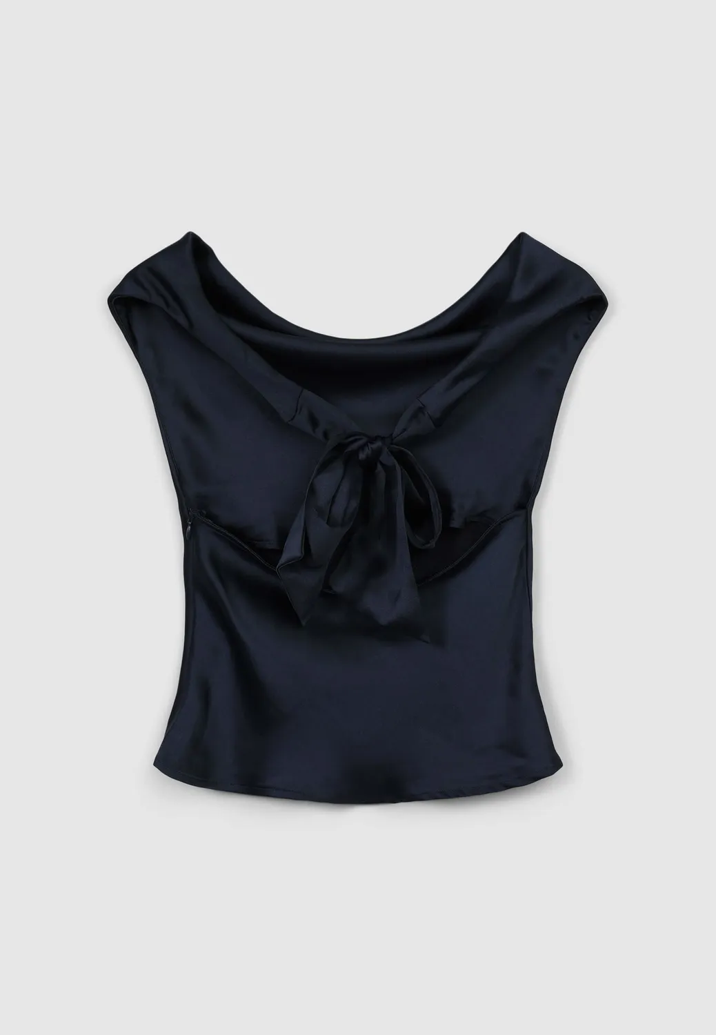 Calliope top sciallato simil satin femme satiné
