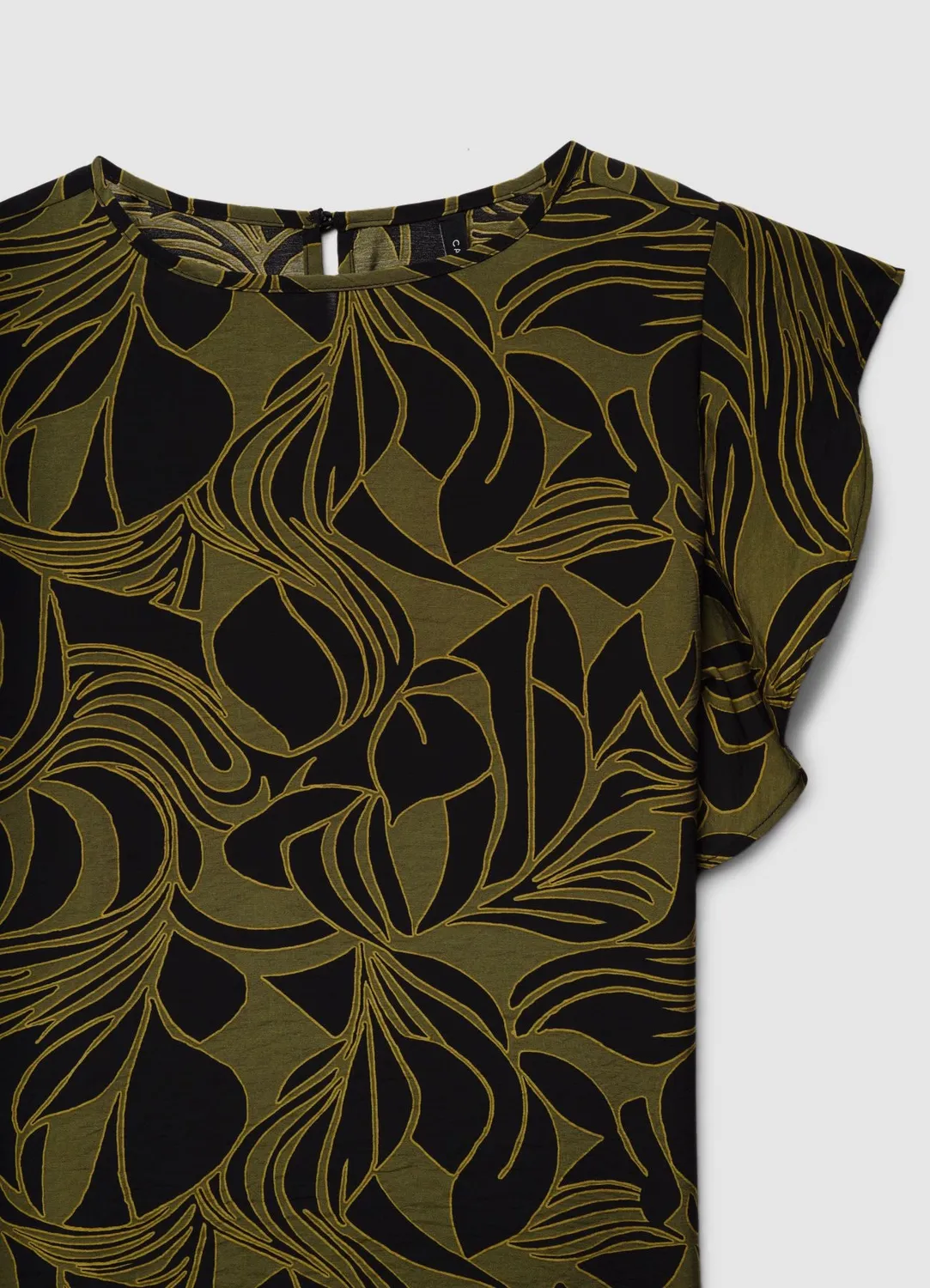Calliope blouse manches courtes imprimé feuillage femme
