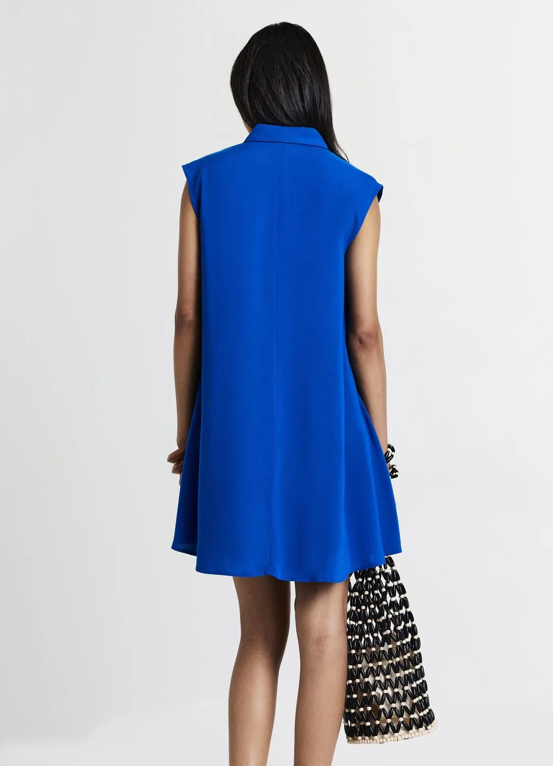 Calliope chemise longue sans manches femme coupe droite
