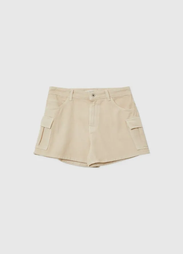 Calliope short cargo fille poches plaquées utility