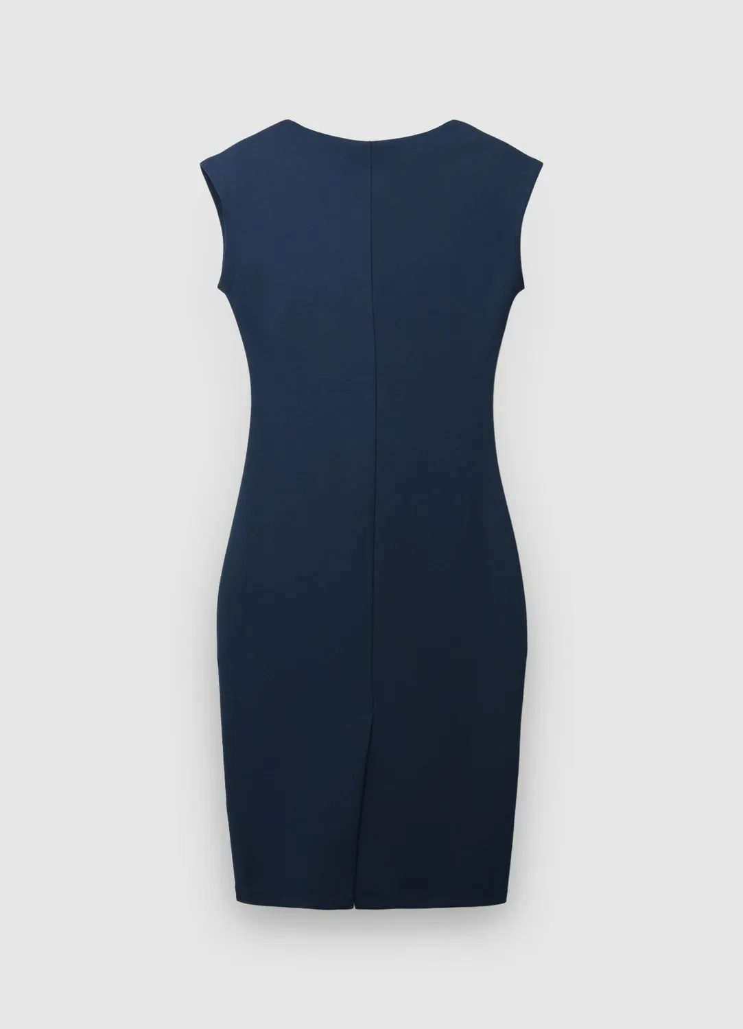 Calliope Atelier Tubino robe tube col V fente dos