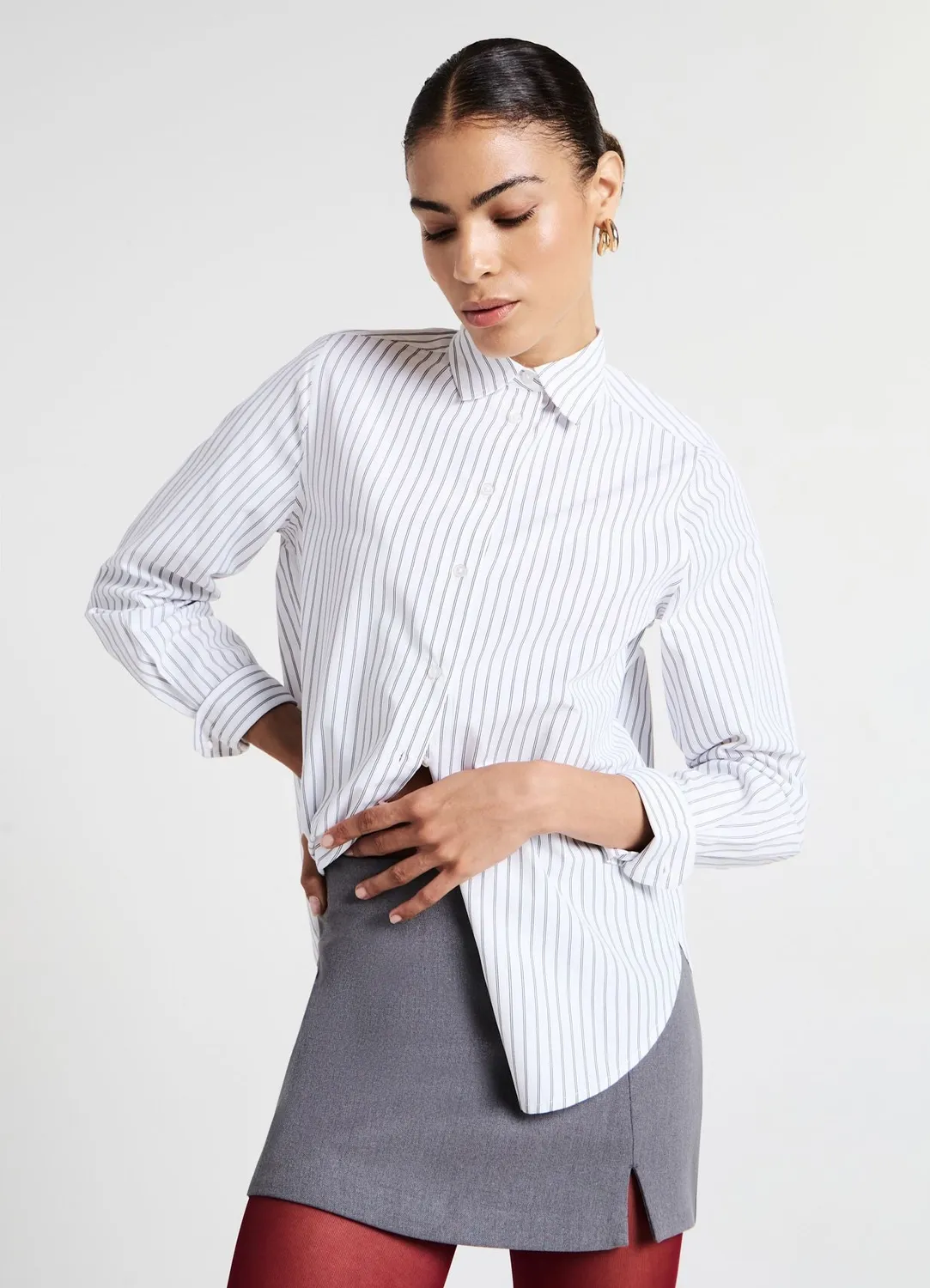 Calliope Jupe-Short Fendue femme zip latéral casual