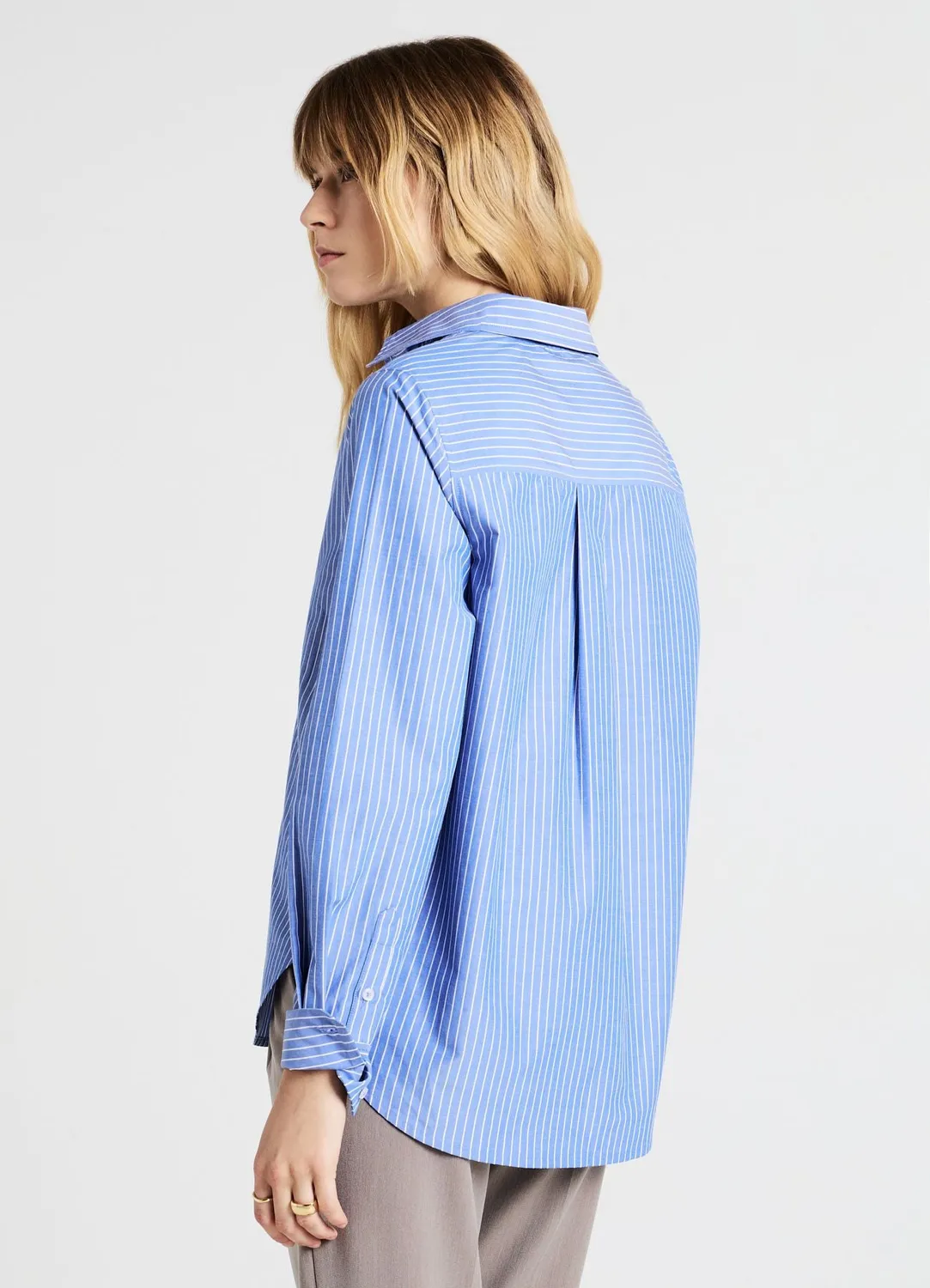 Calliope Rayures chemise femme manches longues coton