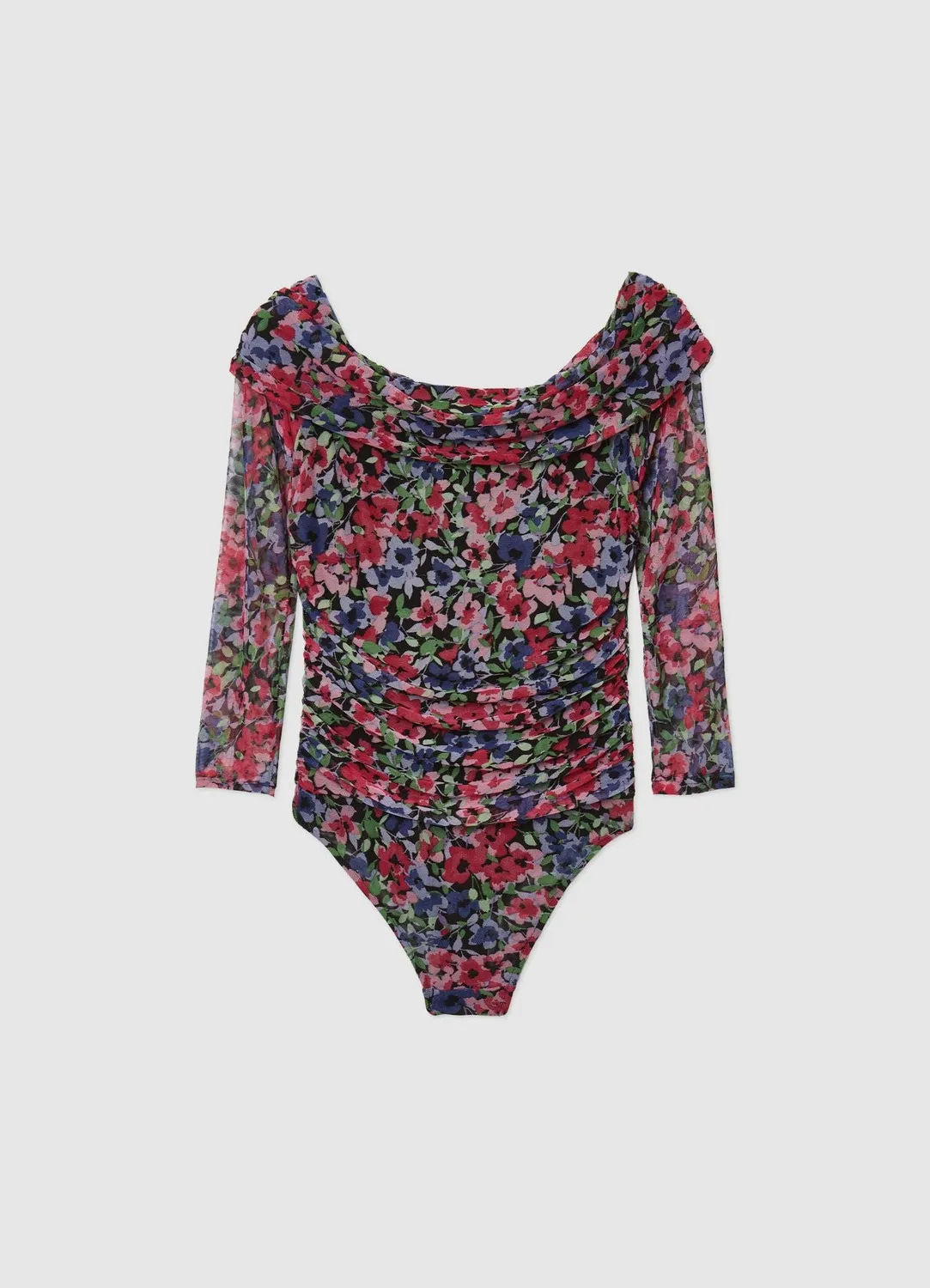 Calliope body tulle fleuri épaules dénudées femme