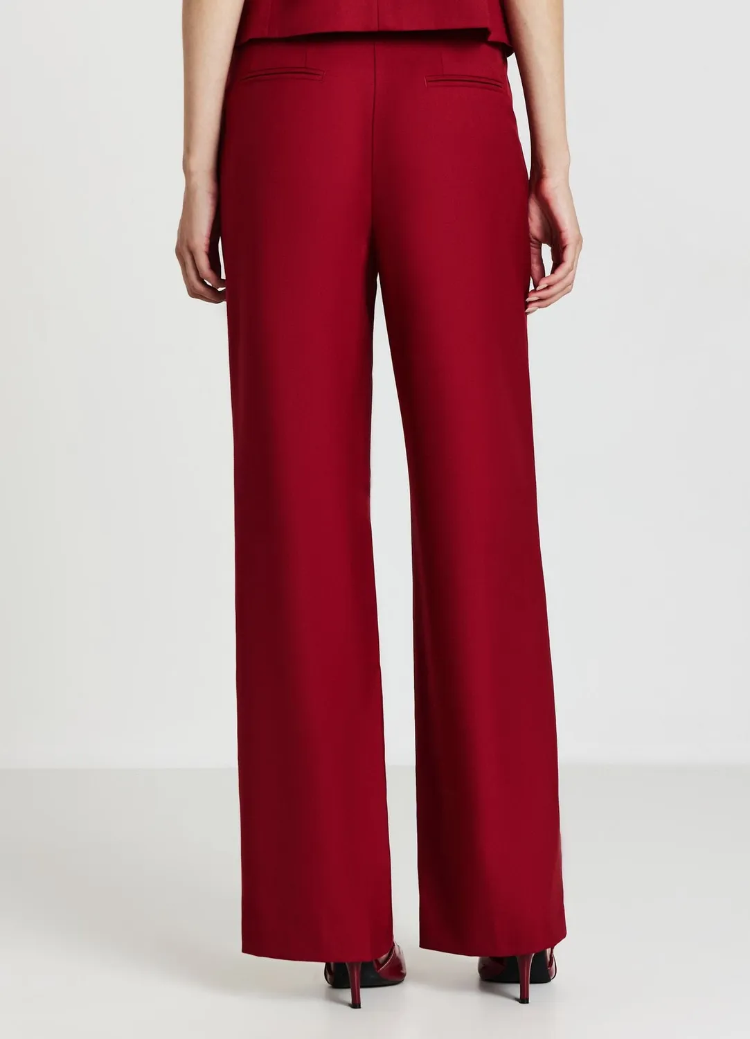 Calliope pantalon palazzo pinces femme bureau