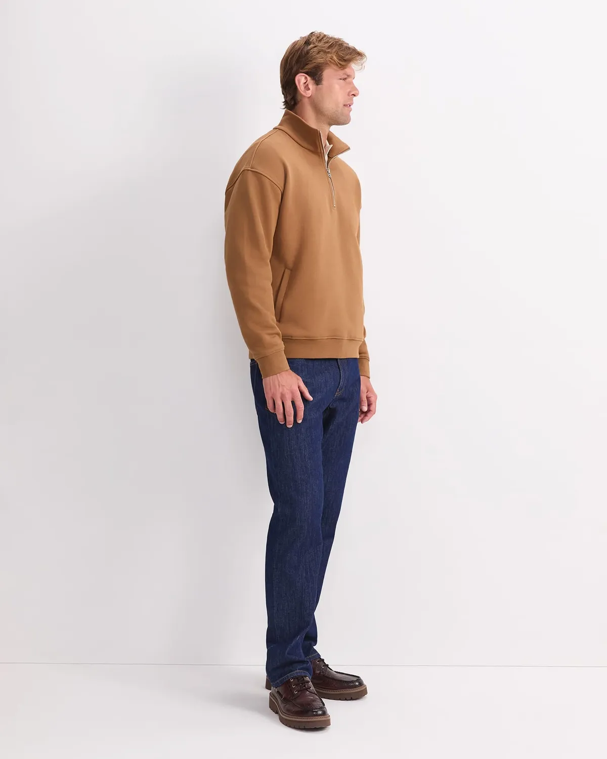 Sportscraft Quarter Zip Sweat zippé molleton homme