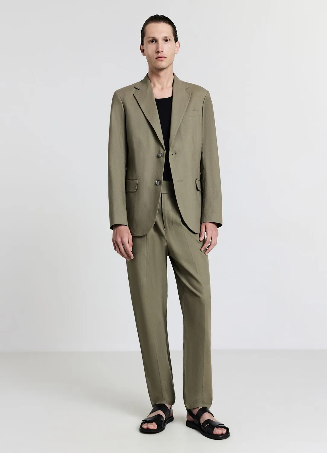 Calliope Monopetto blazer homme coton lin
