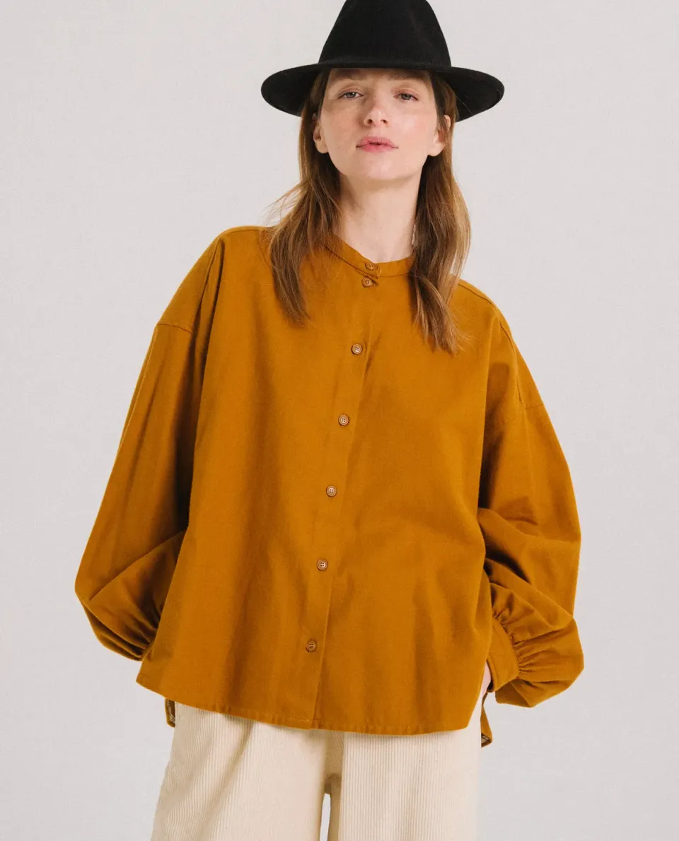 Tinsels Doha blouse courte curry coton