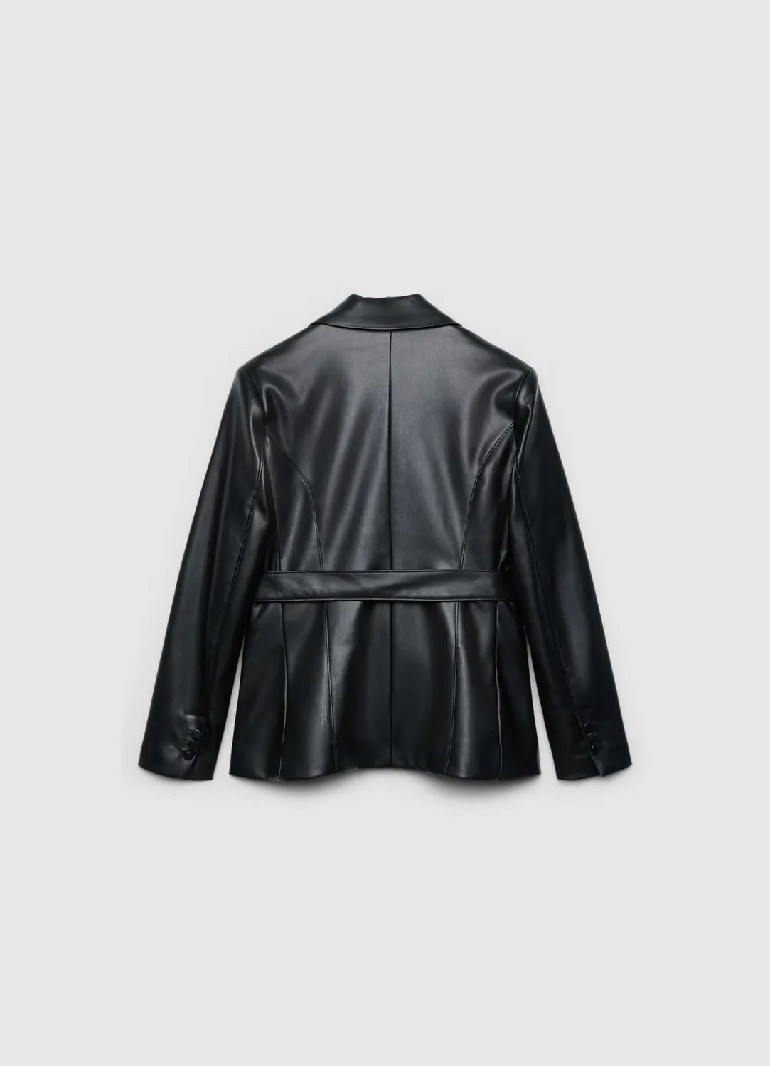 Calliope veste blazer effet cuir à ceinture femme