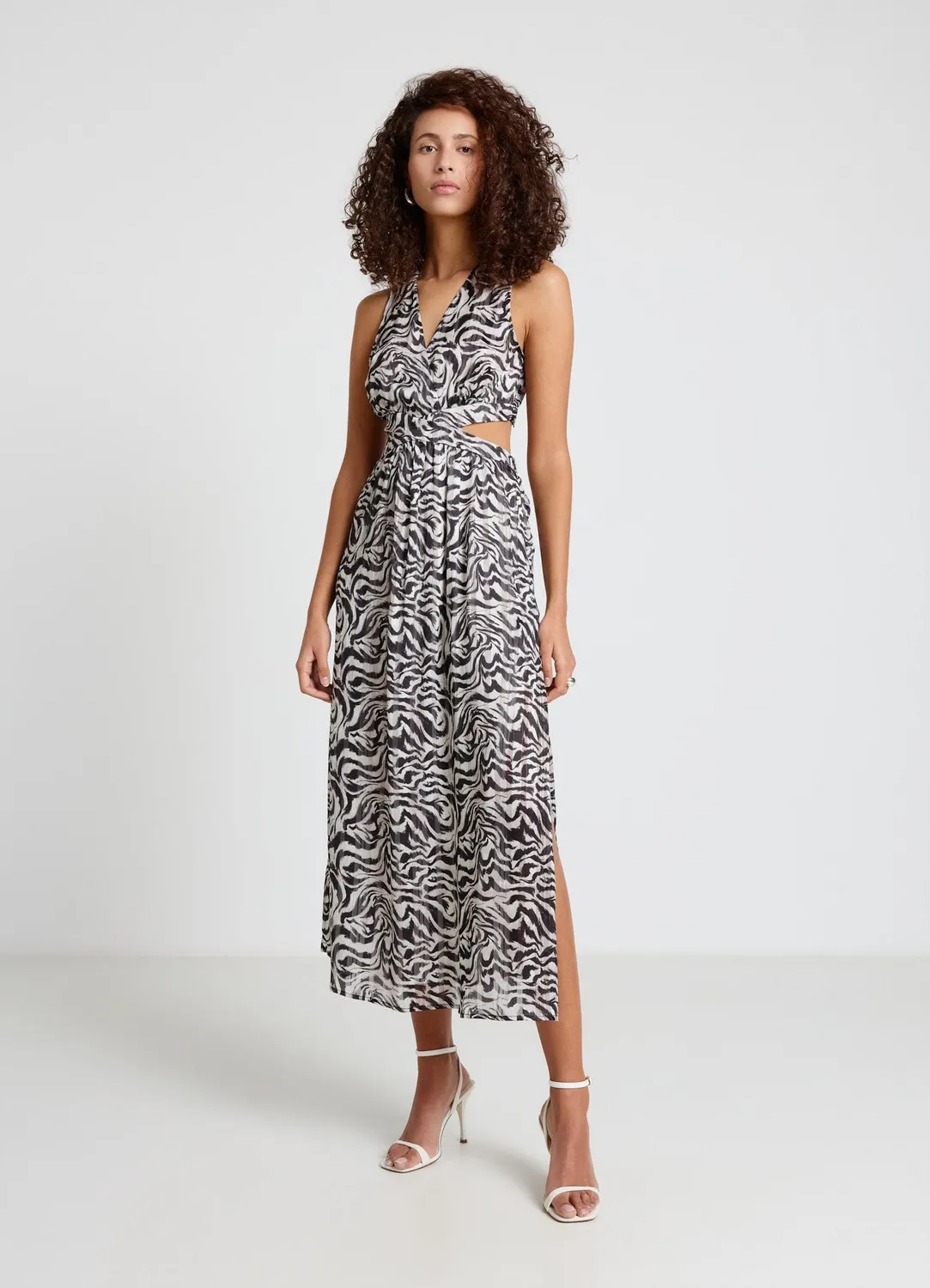 Calliope cut-out robe longue femme animalier