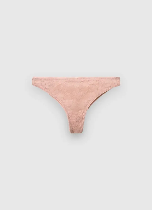 Calliope slip brésilien dentelle femme lot 3