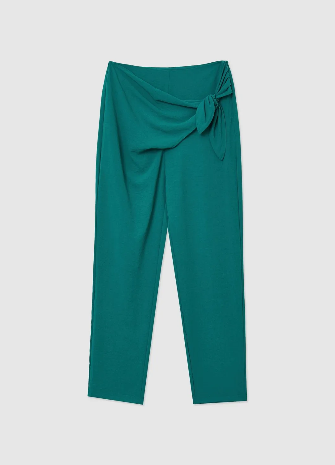 Calliope pantalon femme uni à noeud