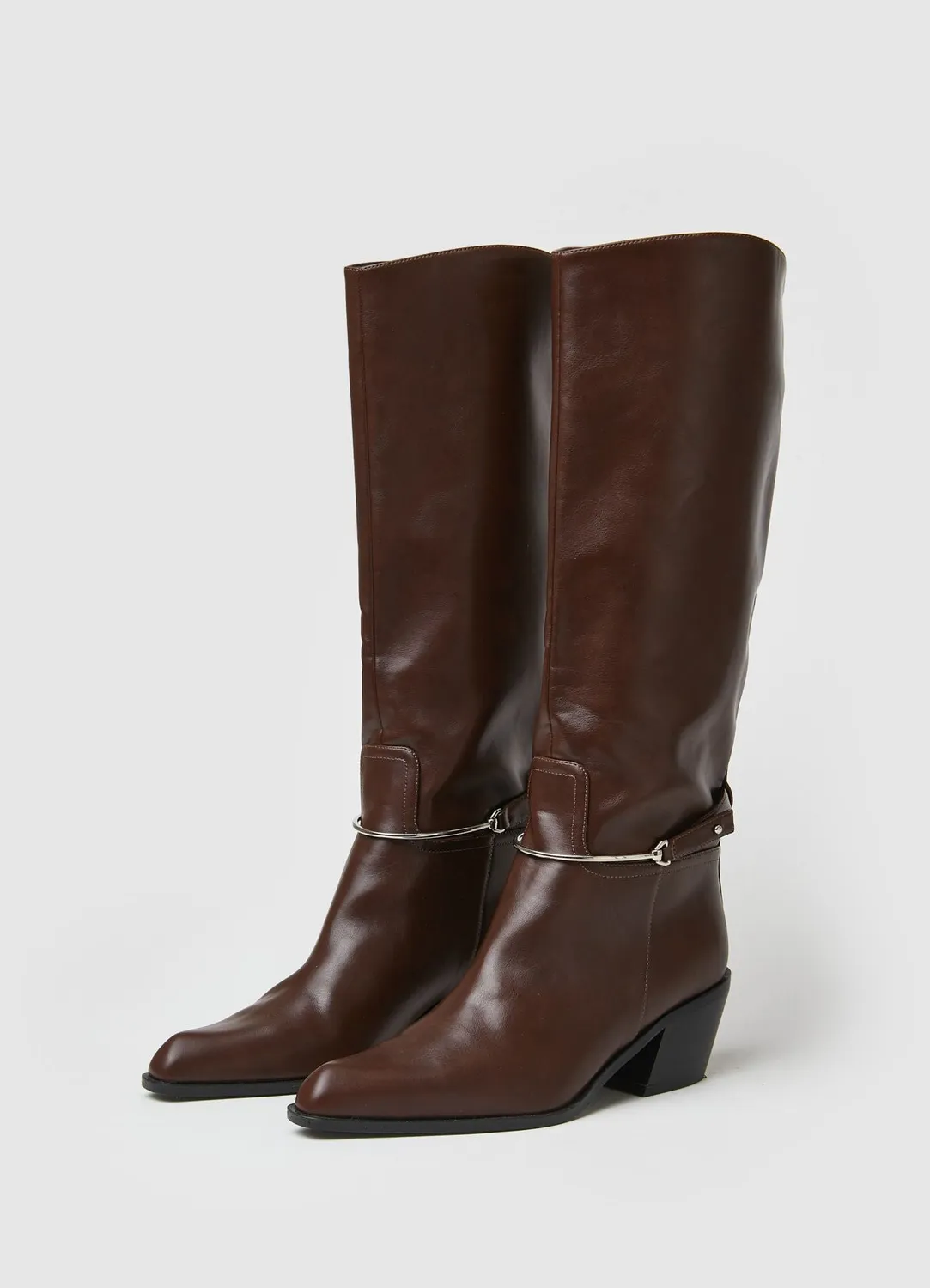 Calliope bottes camperos femme talon 6 cm métal