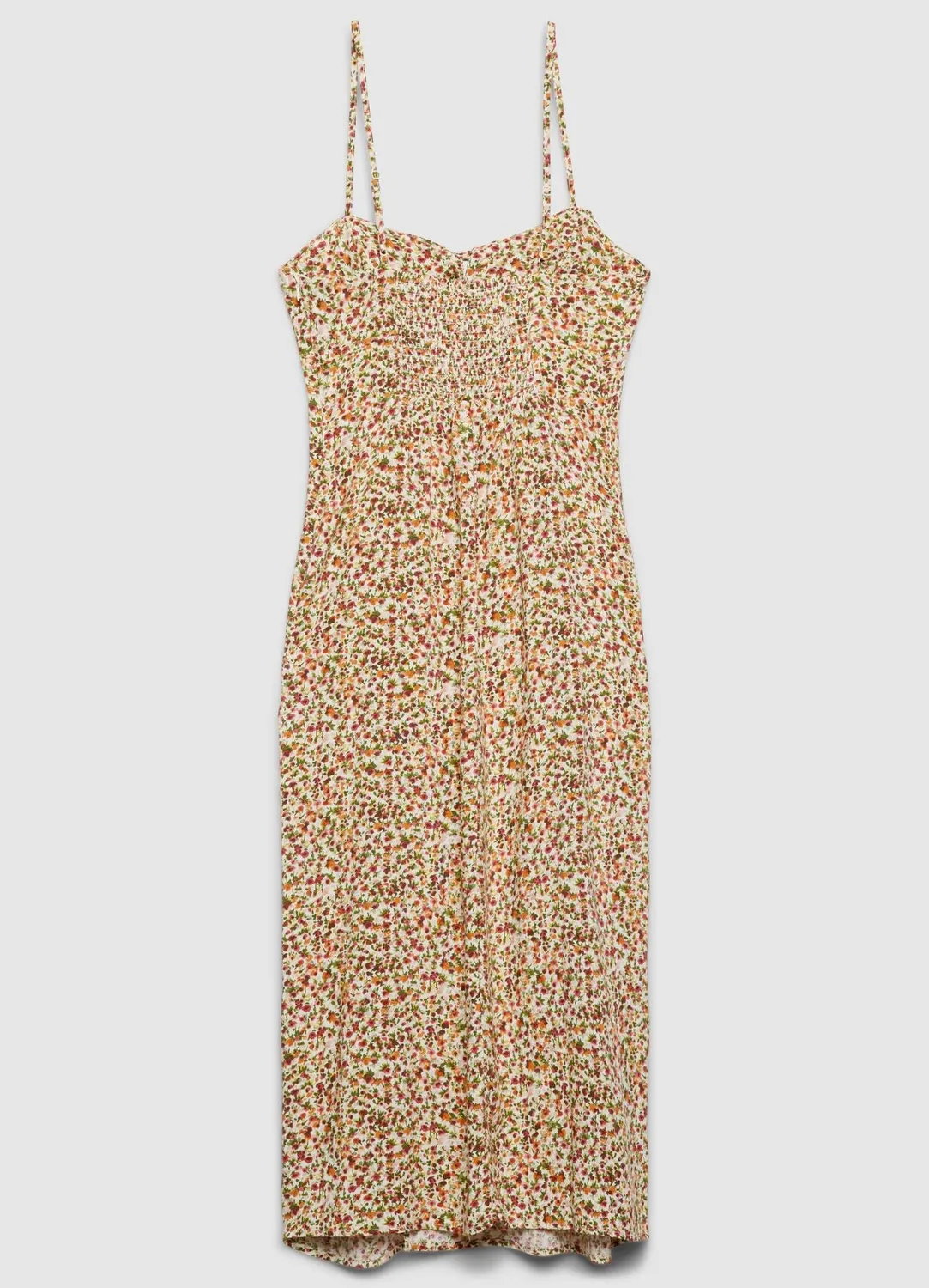 Calliope slipdress robe longue à fleurs fente latérale
