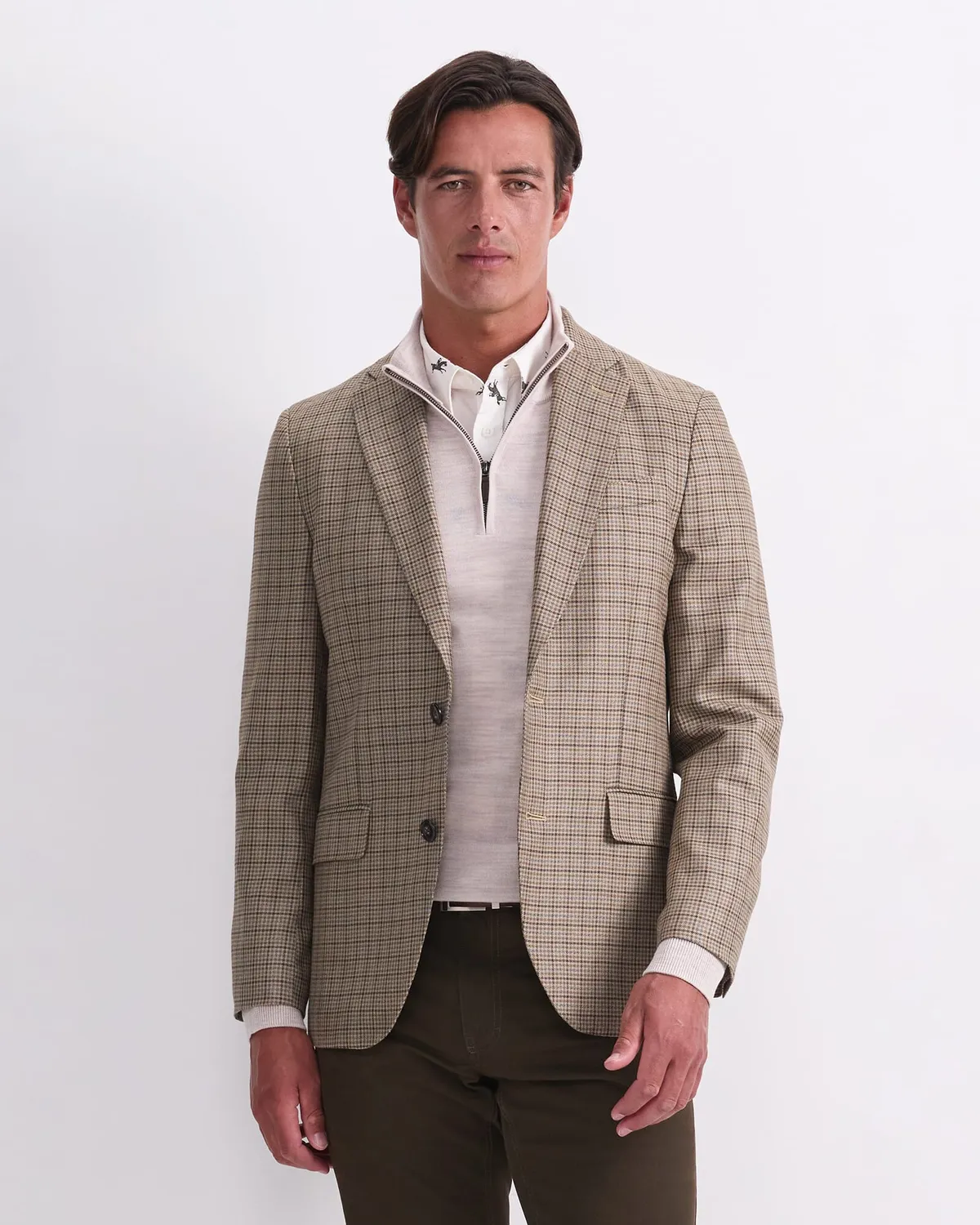 Sportscraft Check Single Breasted Blazer blazer laine