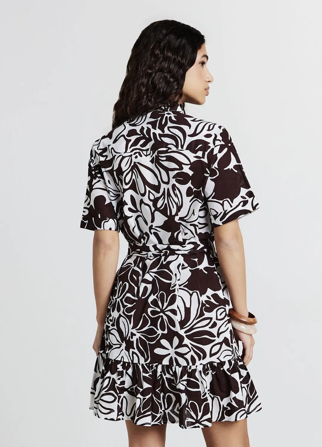 Calliope Balza robe courte femme à volant