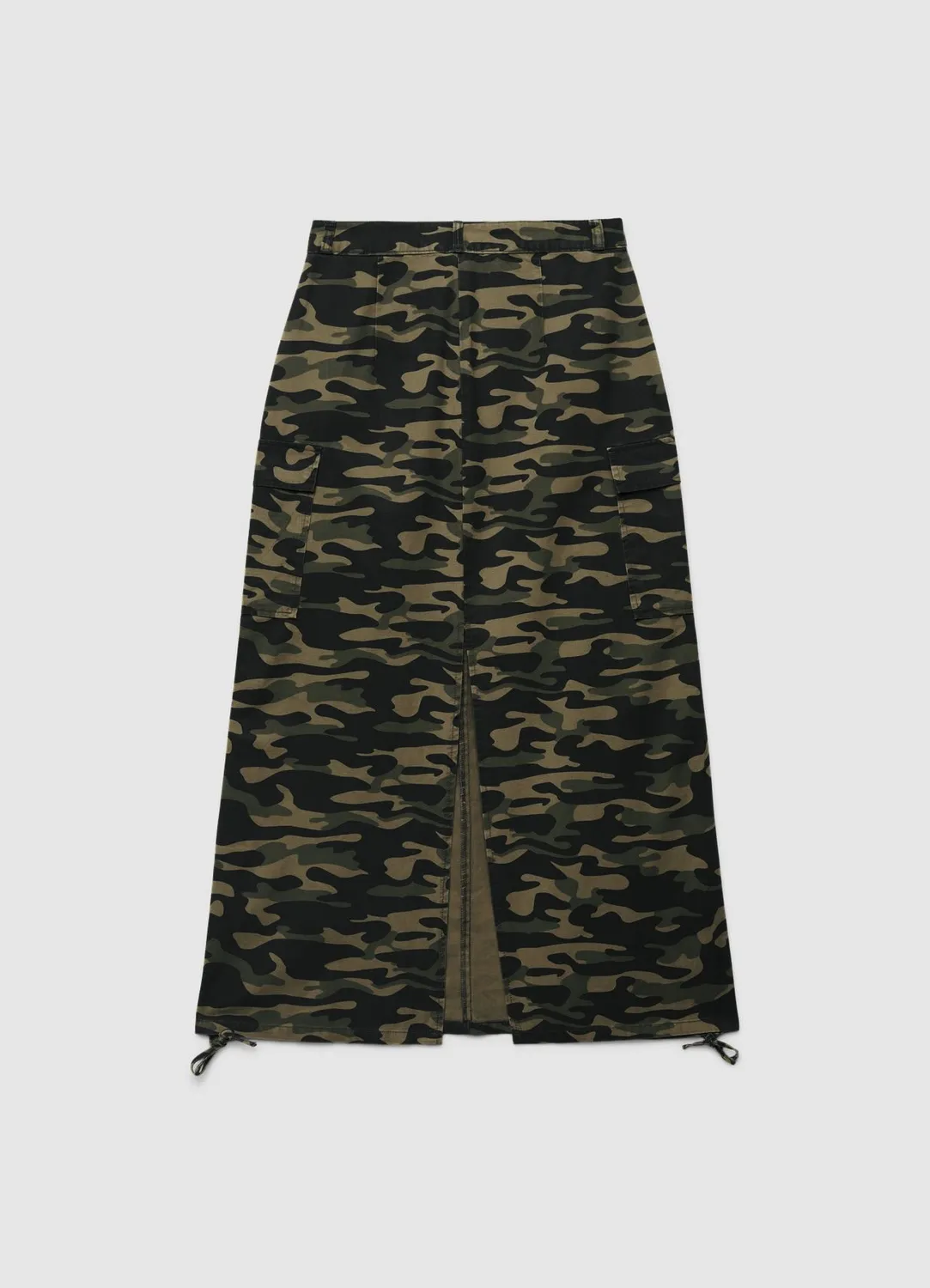 Calliope jupe cargo longue camouflage femme