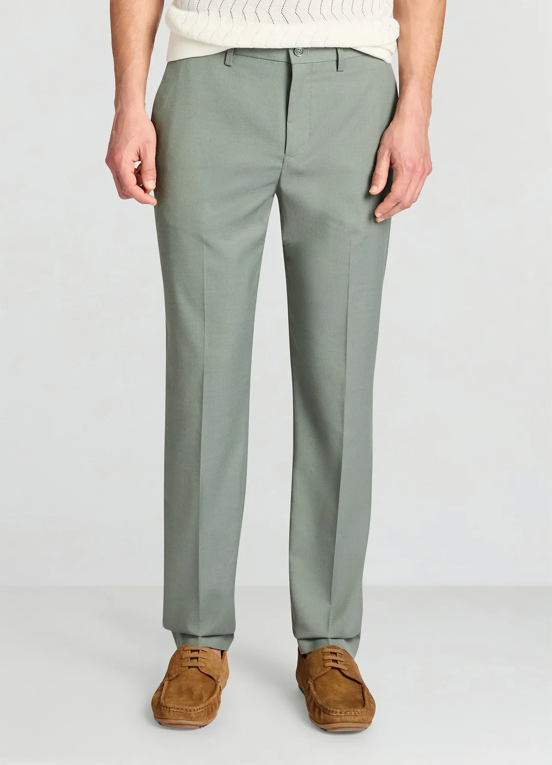 Calliope pantalon costume uni homme coupe droite