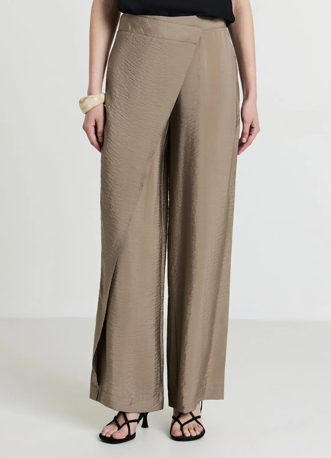 Calliope panneau pantalon femme coupe regular