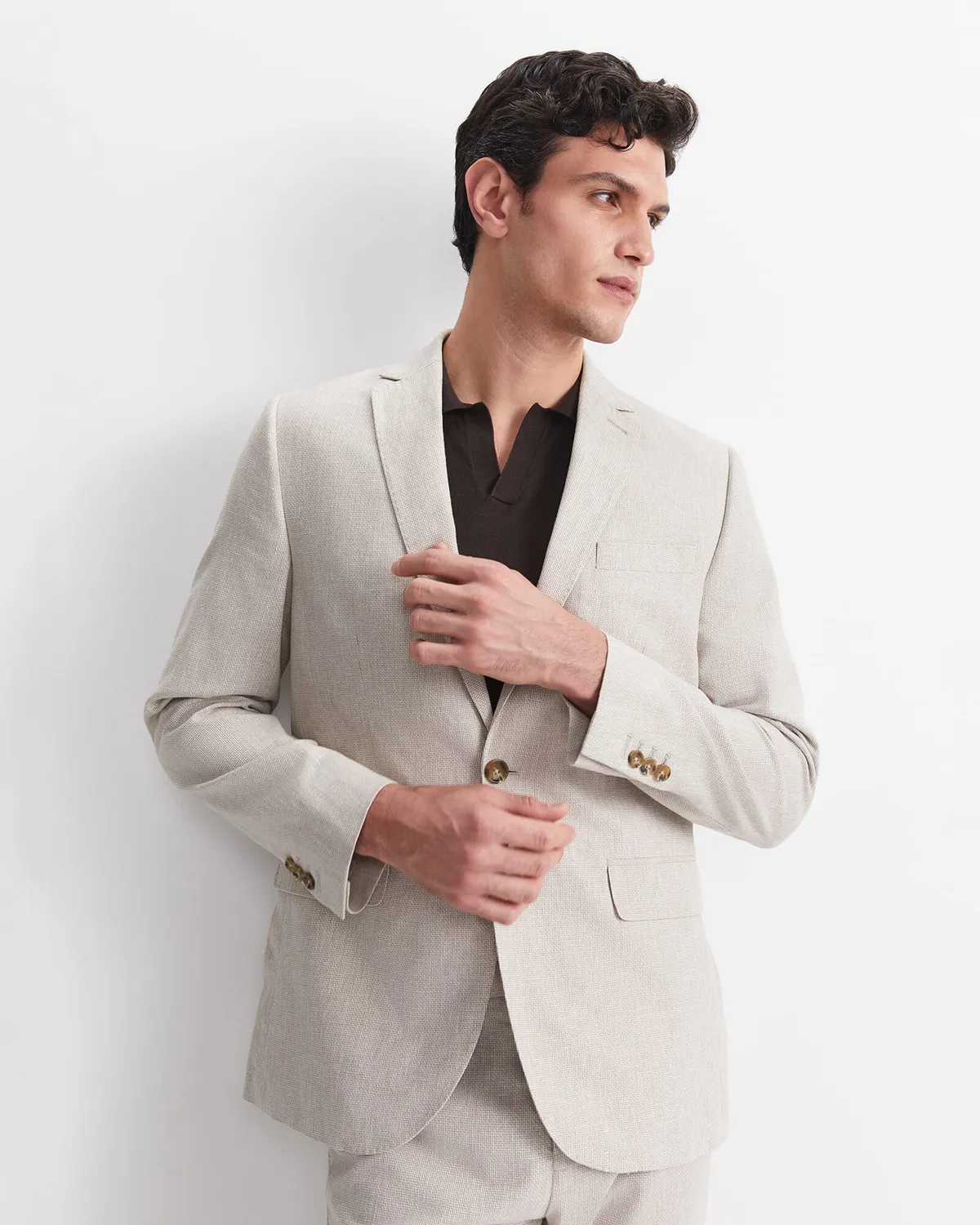 Sportscraft Jeffrey veste costume lin coton homme