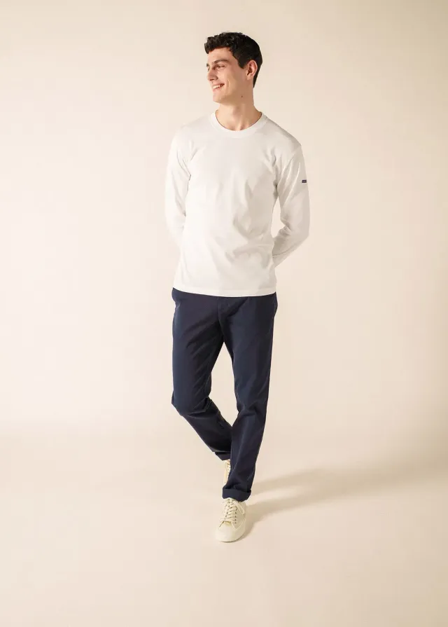 Saint James Lumio t-shirt manches longues blanc coton